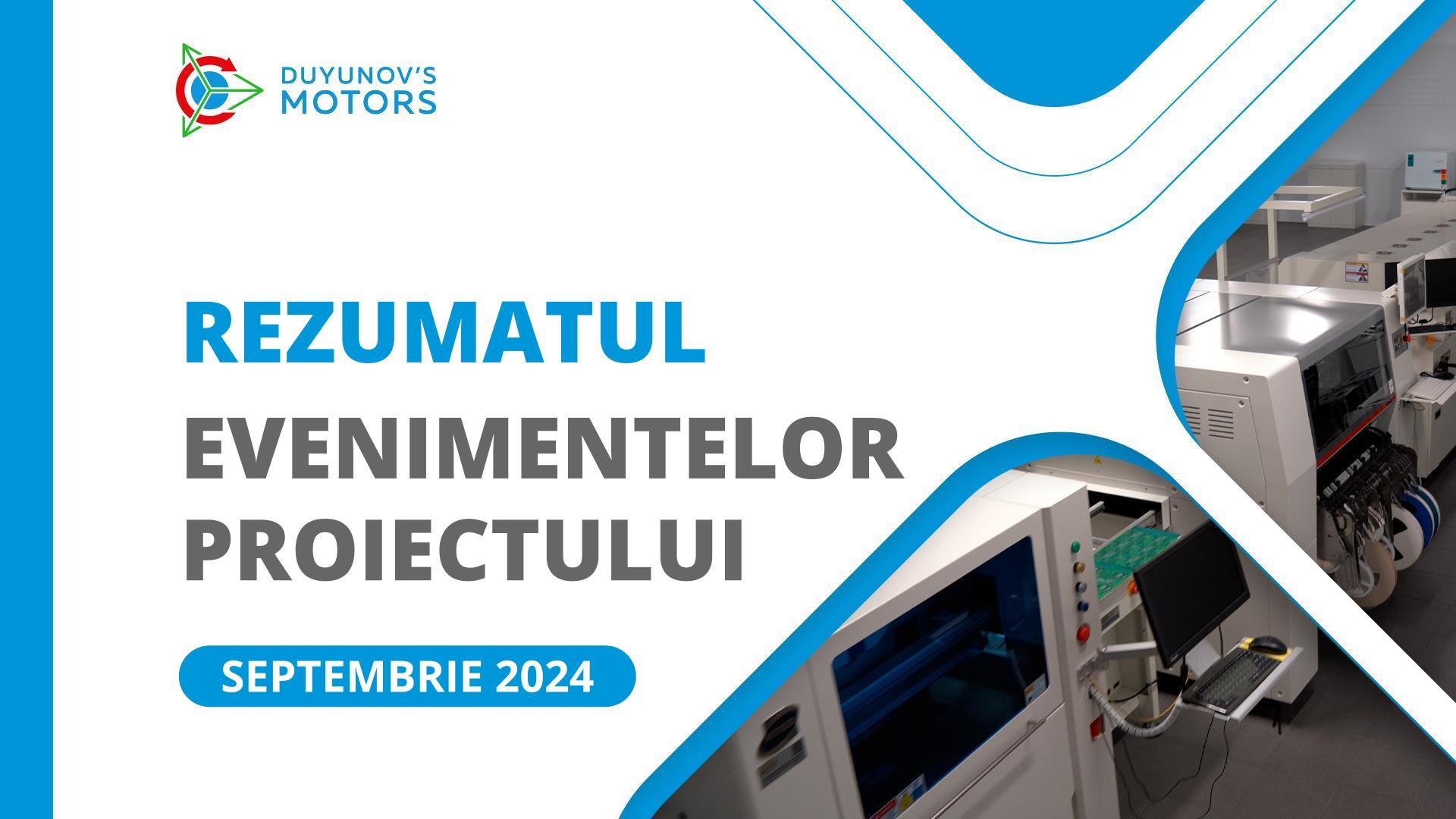 Cele mai importante evenimente ale proiectului din luna septembrie