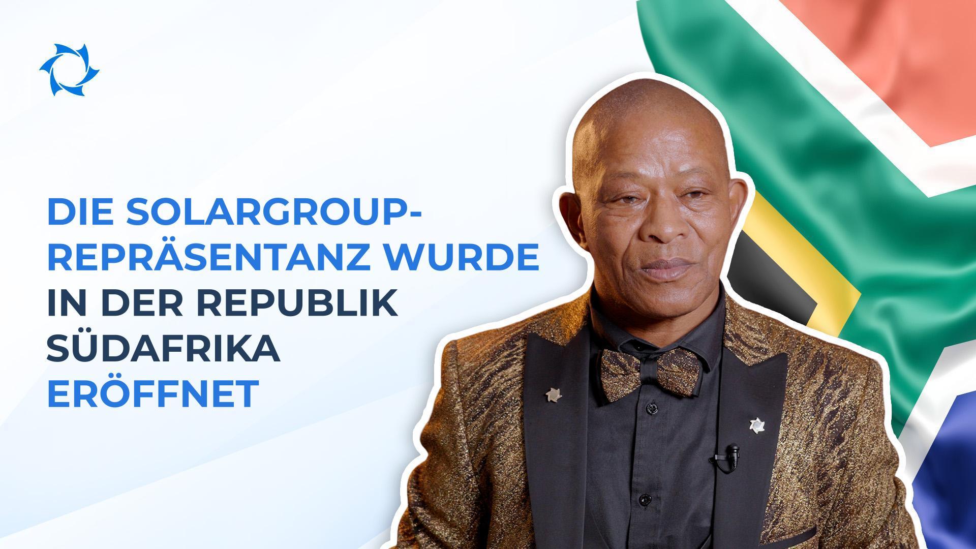 SOLARGROUP hat eine Repräsentanz in der Republik Südafrika eröffnet