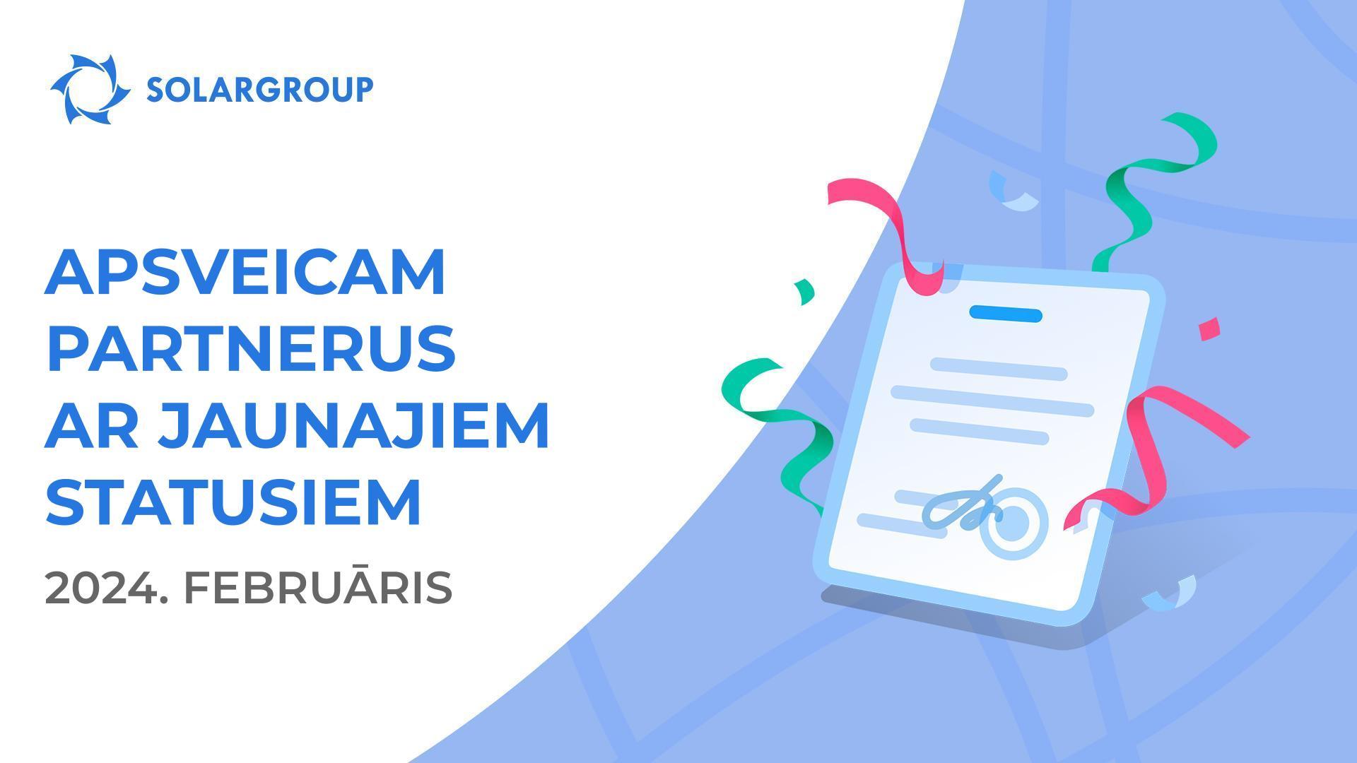 Sveicinām partnerus jaunajos statusos!
