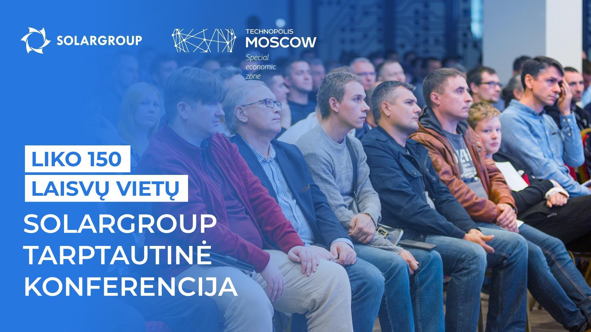 Liko 150 laisvų vietų į SOLARGROUP konferenciją