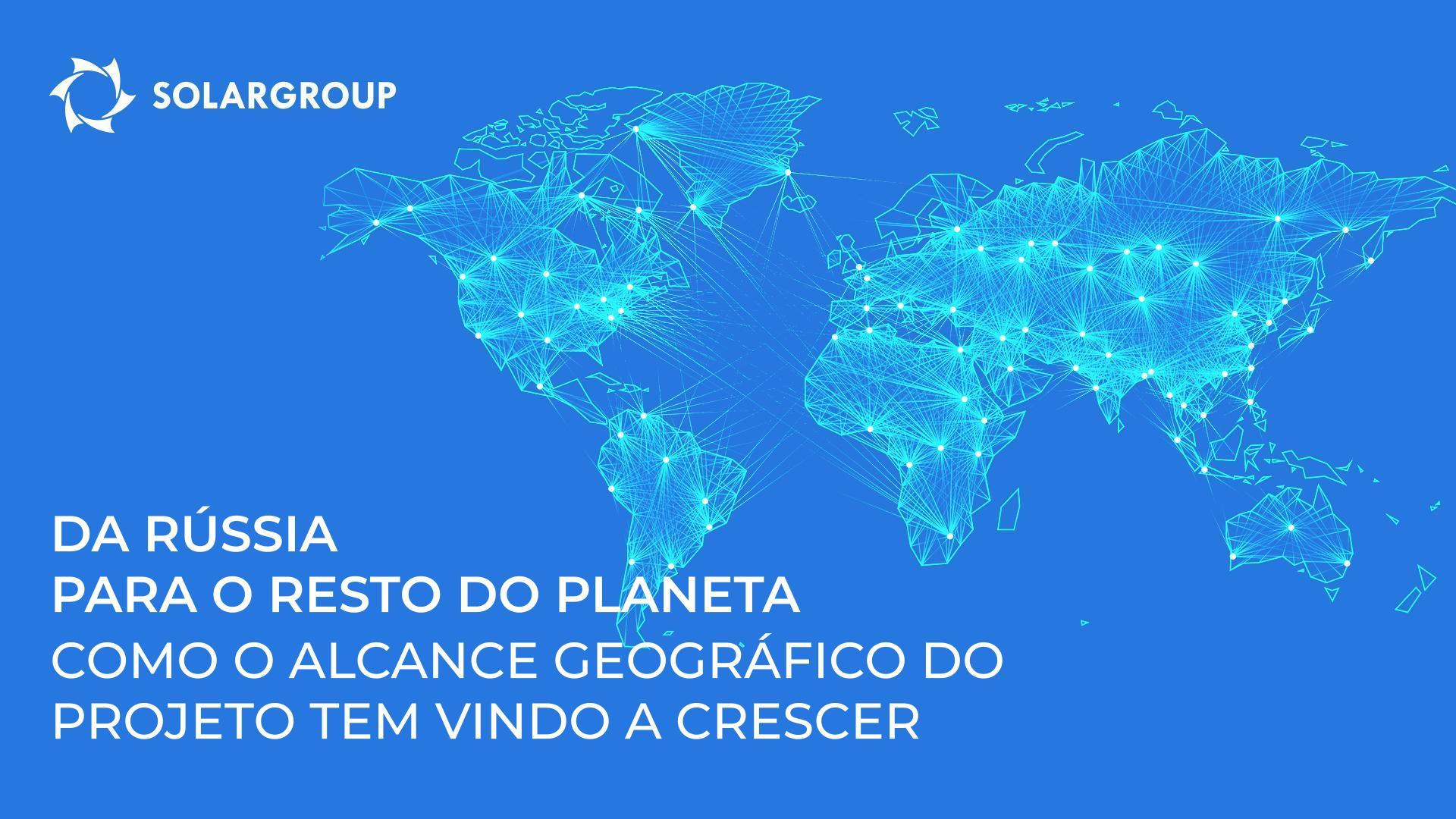 Da Rússia para o resto do planeta: como o alcance geográfico do projeto tem vindo a crescer