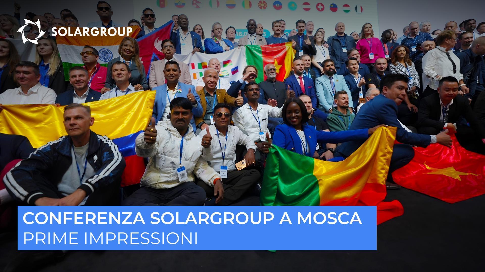 A seguito della Conferenza SOLAGROUP: le prime e più vive emozioni