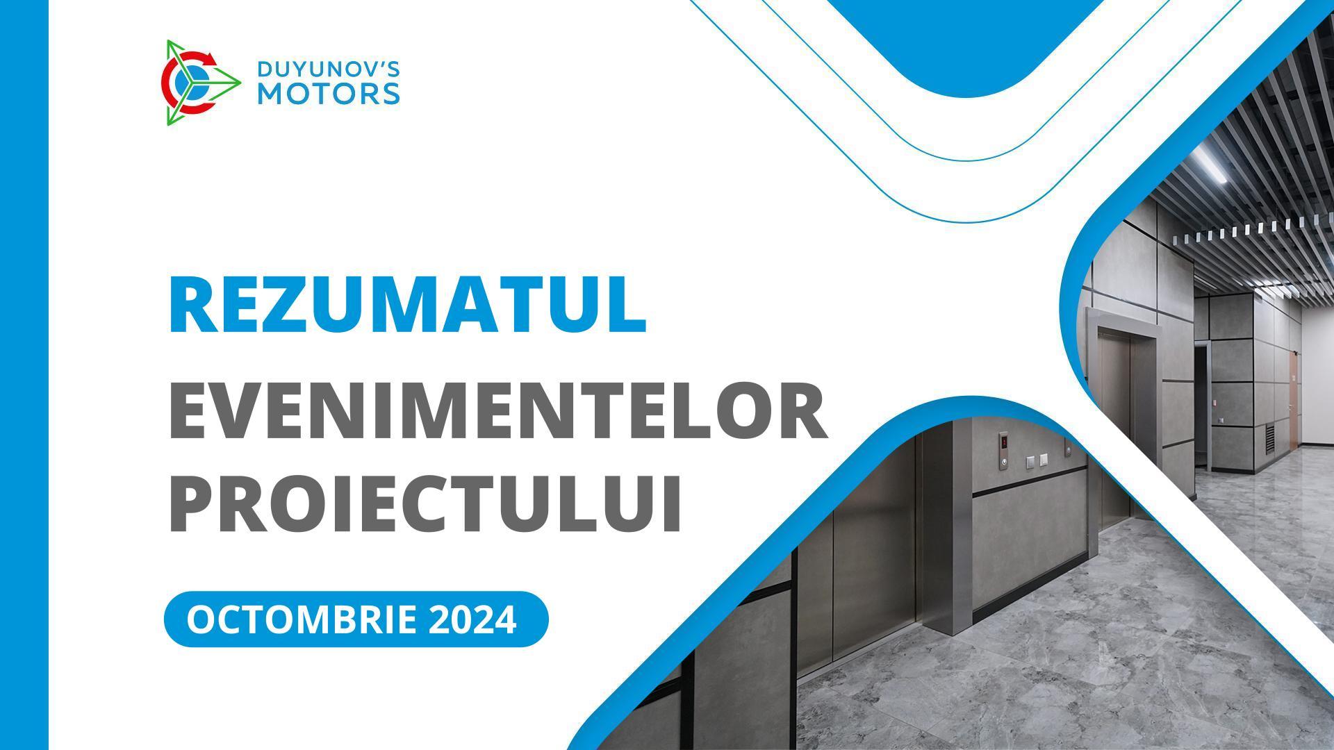 Cele mai importante evenimente ale proiectului din luna octombrie