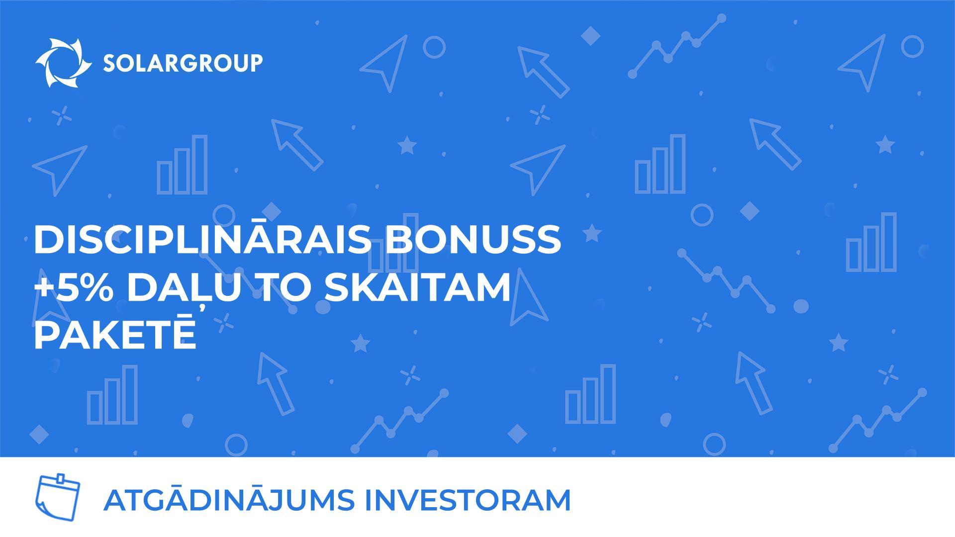 +5% daļu par savlaicīgu nomaksas apmaksu