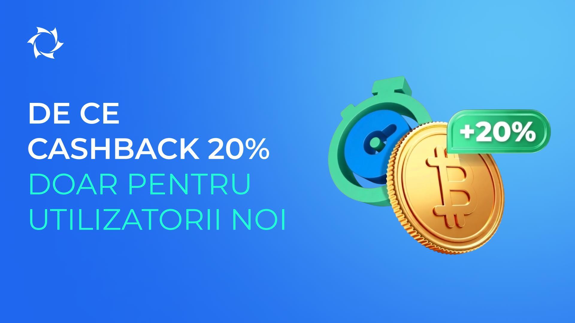 De ce cashback-ul de 20% se aplică doar la prima alimentare a contului cu criptomonedă?
