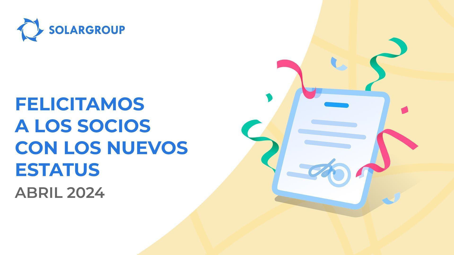 ¡Saludamos a los socios en sus nuevos estatus!