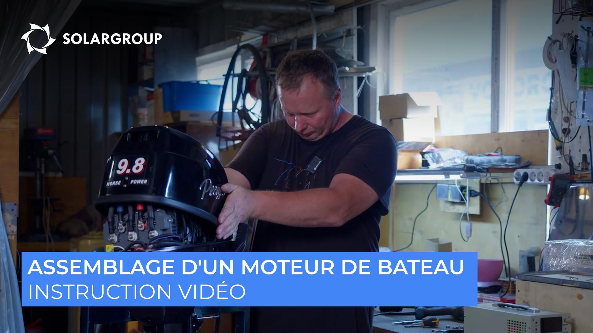Comment assembler un moteur électrique de type "Slavianka" pour un bateau ?