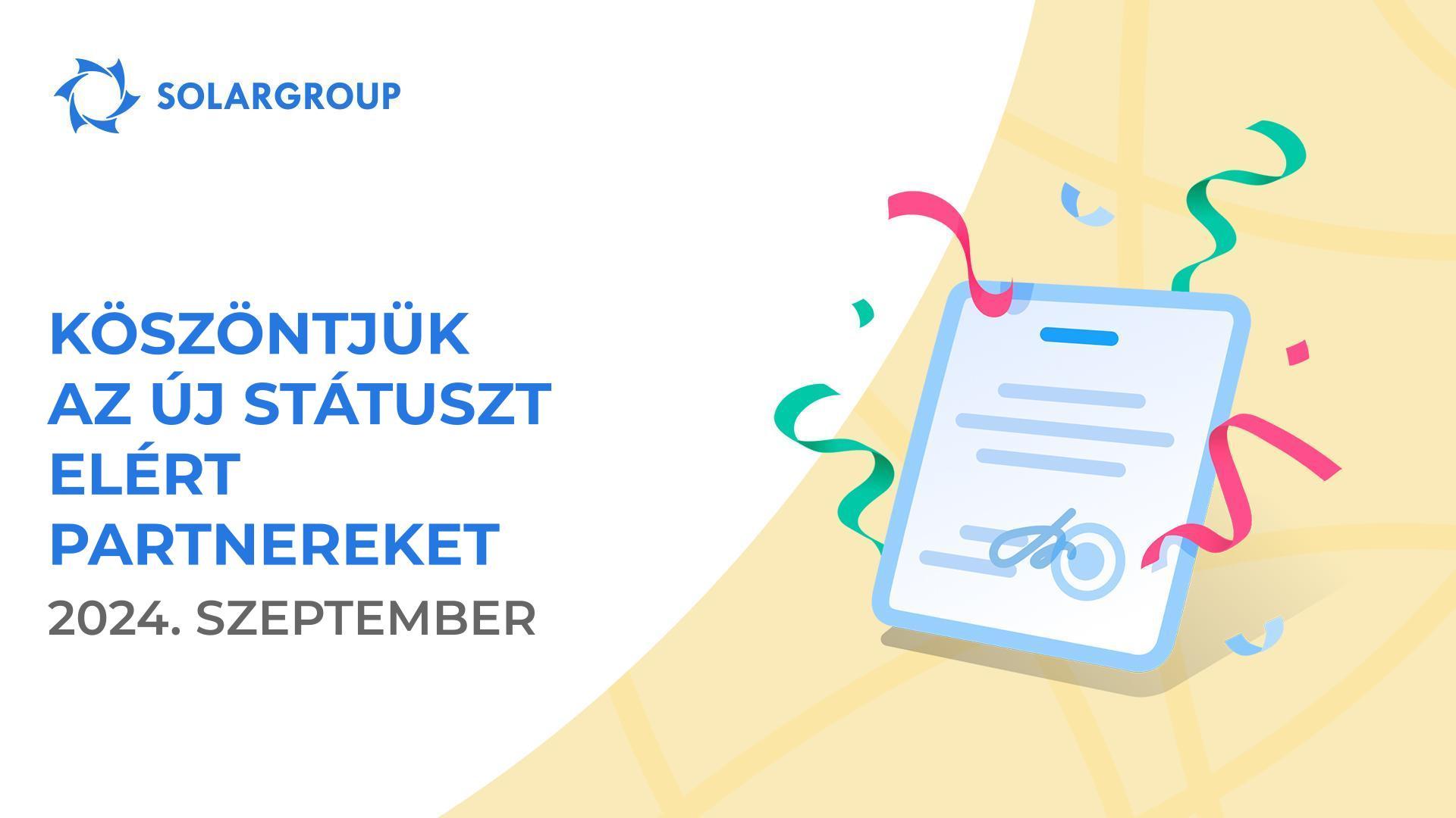 Köszöntjük az új státuszt elért partnereket!👏
