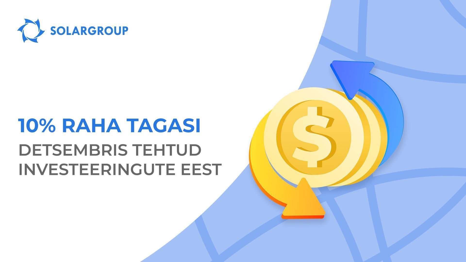 Kuidas teenida ja kui kaua kestab investeeringutelt saadud cashback?