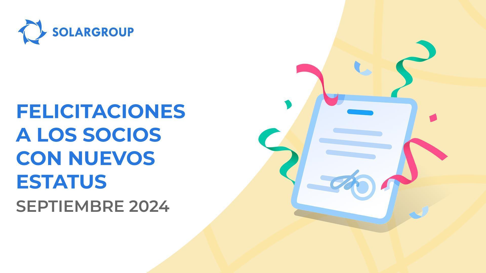 ¡Saludamos a los socios en los nuevos estatus!👏