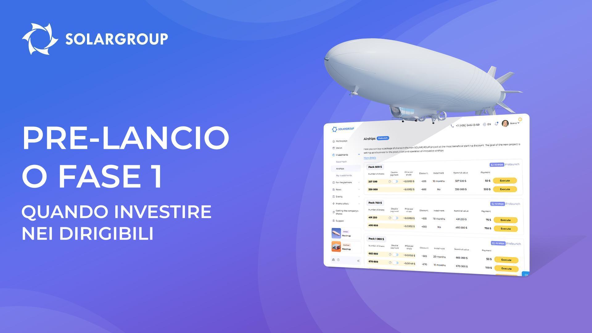 Quando è meglio investire nel progetto: nella fase di pre-lancio o nella prima fase?