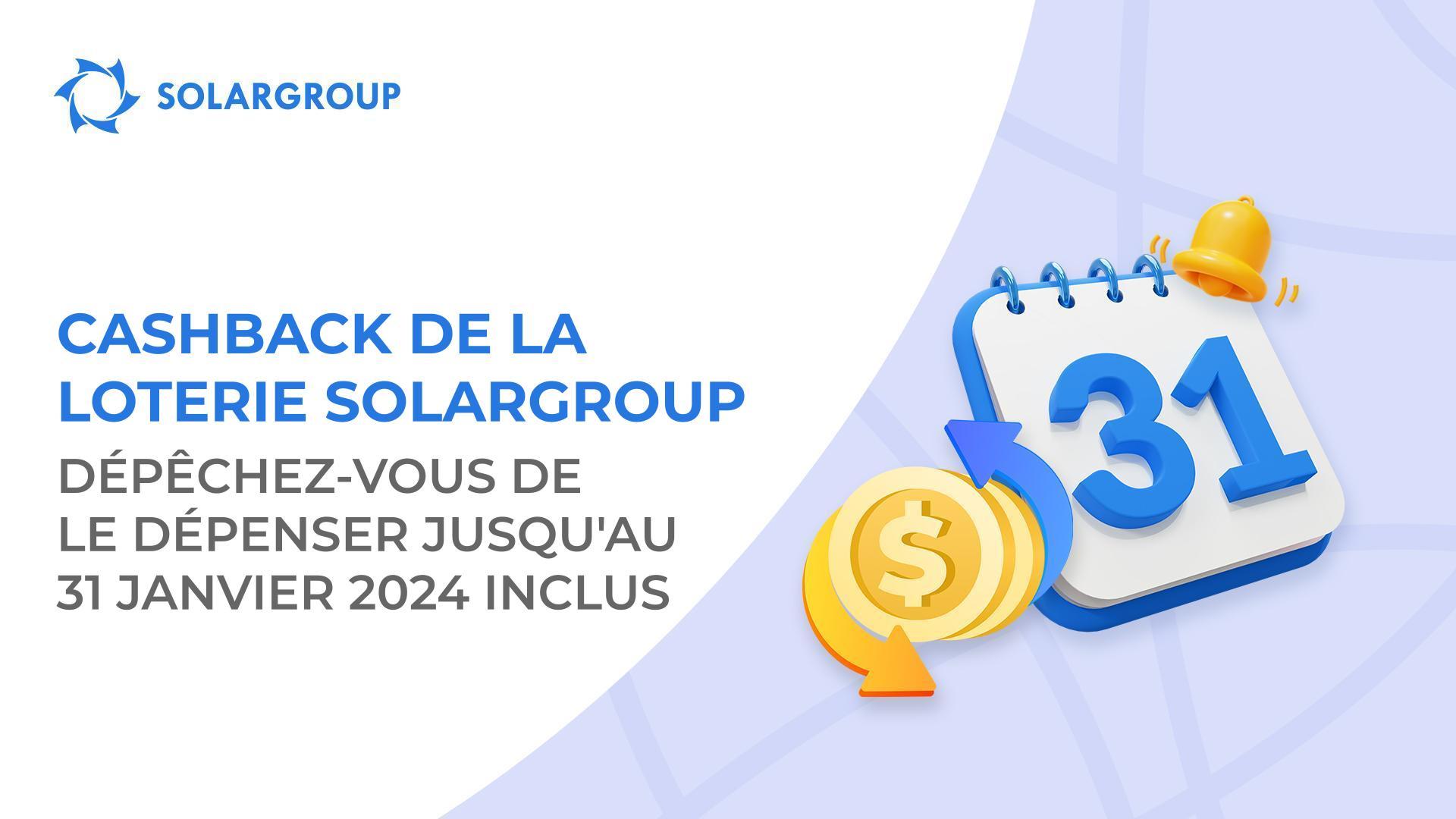En janvier, payez votre pack d'investissement avec votre cashback