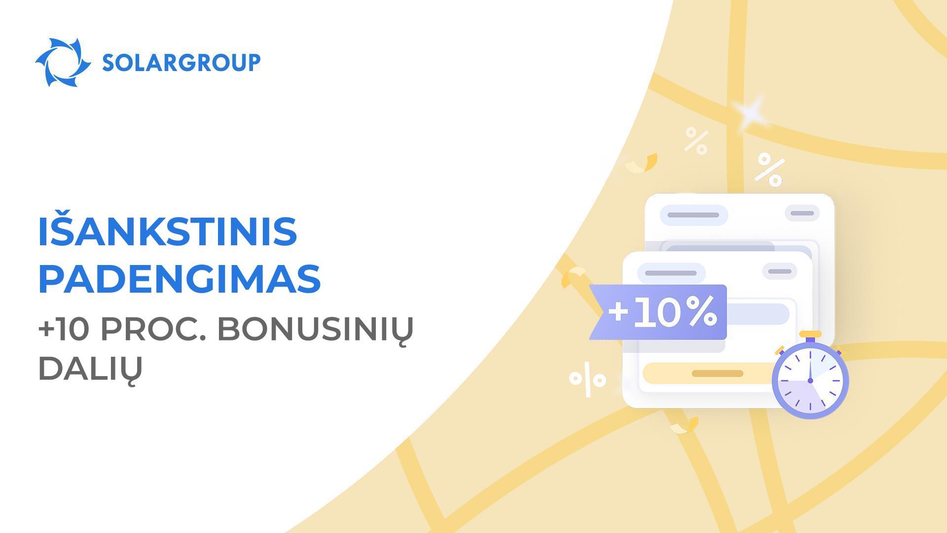 Gaukite bonusinių dalių iki gruodžio 31 dienos