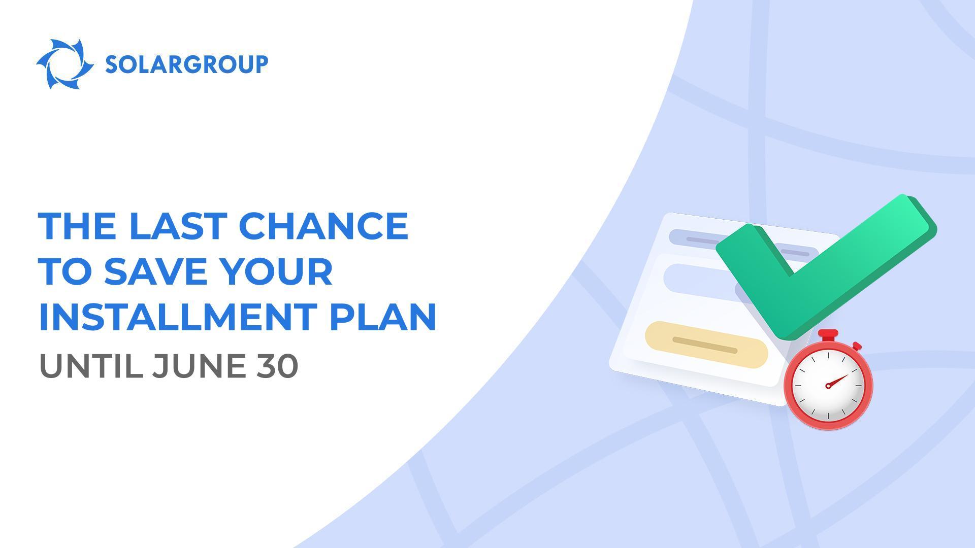 Withdrawing the opportunity to restore installment plans cancelled in 2019