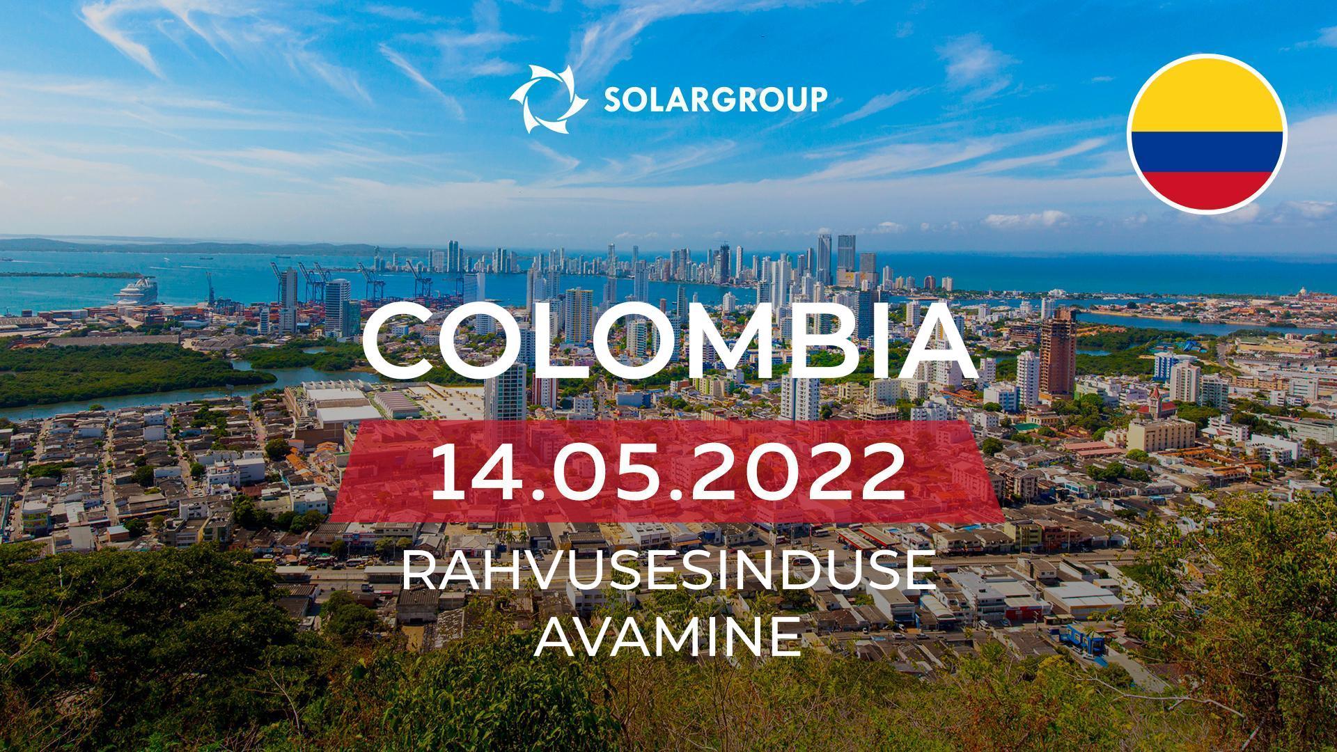 Colombias avatakse SOLARGROUPi ettevõtte rahvusesindus