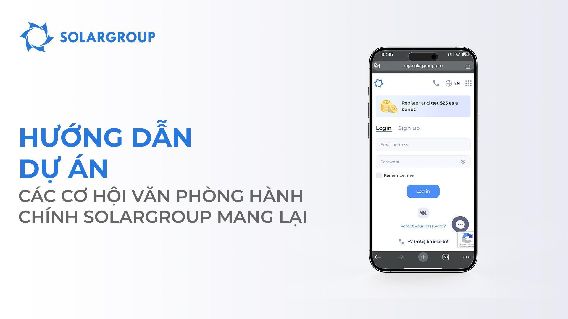 Hướng dẫn Dự án: các cơ hội mà văn phòng hành chính SOLARGROUP mang lại
