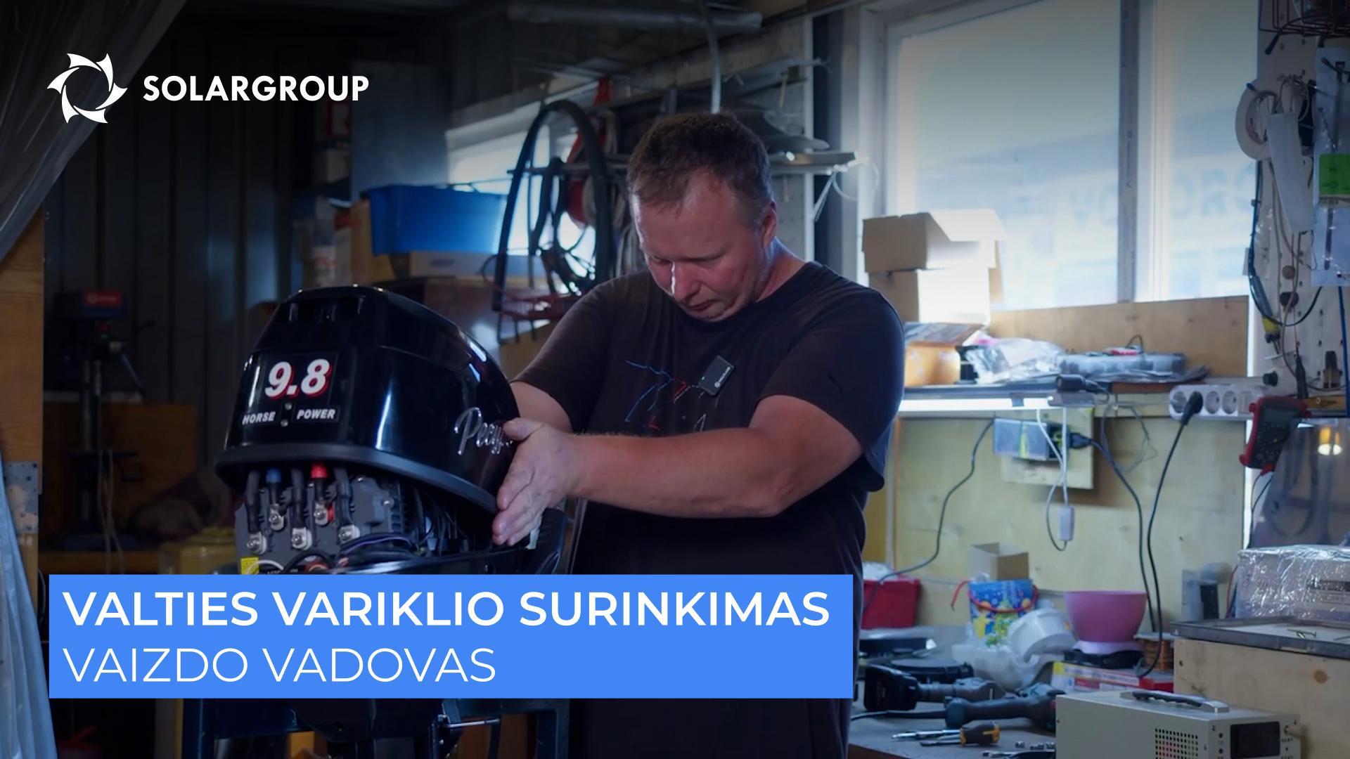 Kaip sumontuoti „Slavyanka“ technologija pagrįstą elektrinį variklį valčiai?