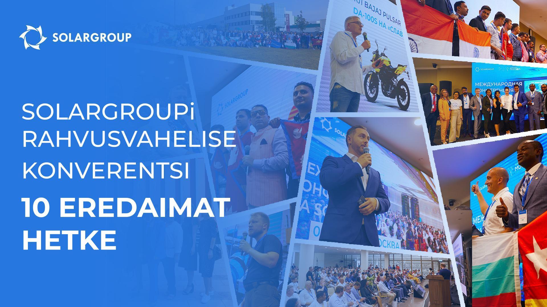 SOLARGROUPi rahvusvahelise konverentsi 10 eredaimat hetke