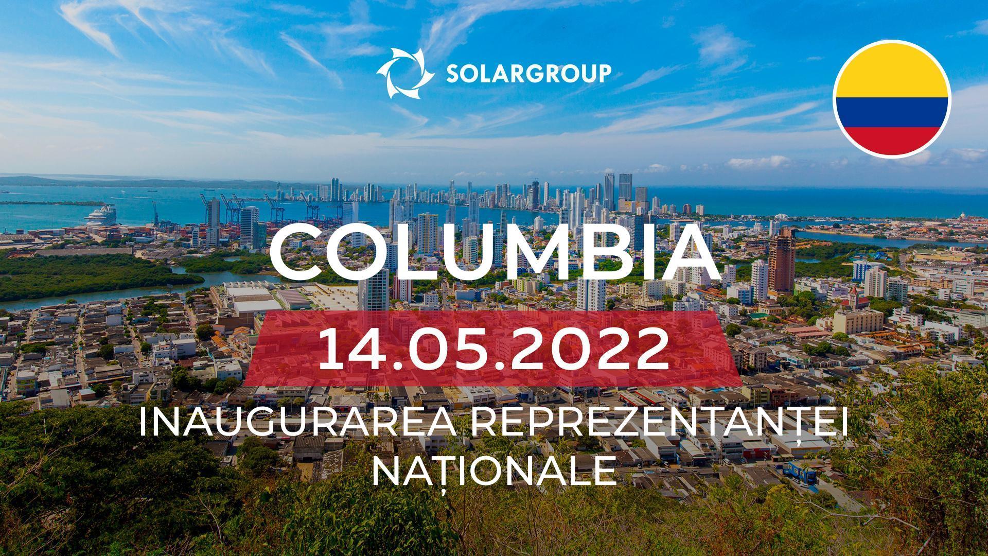 În Columbia va fi deschisă o reprezentanță națională a companiei SOLARGROUP
