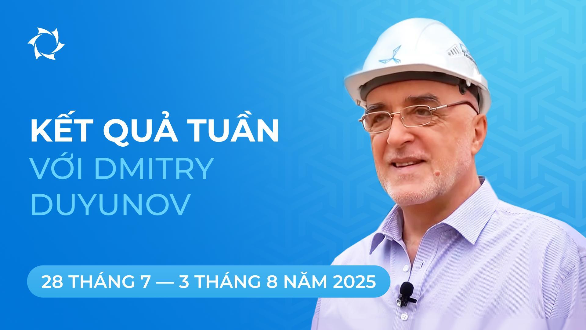 Tổng kết tuần qua trong dự án «Động cơ Duyunov»