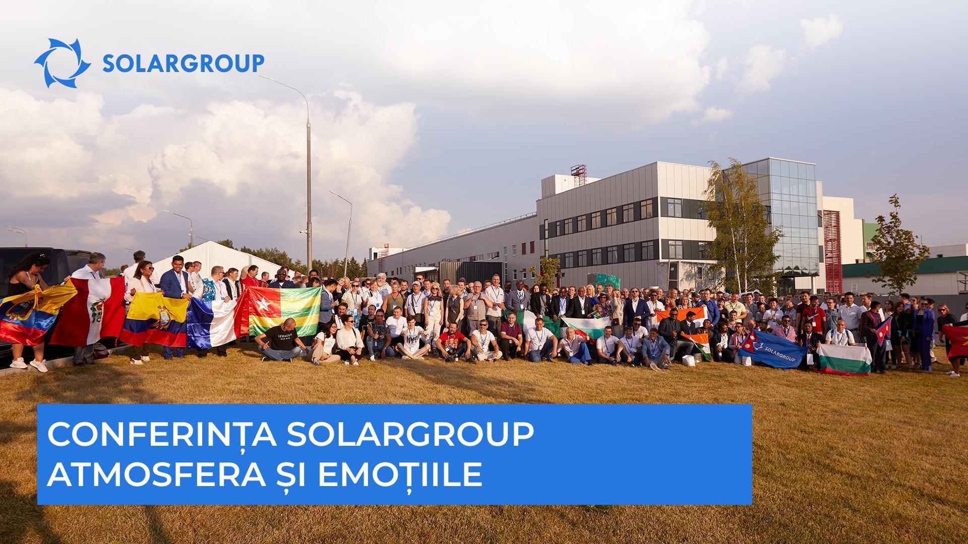 Conferința SOLARGROUP: atmosfera și emoțiile