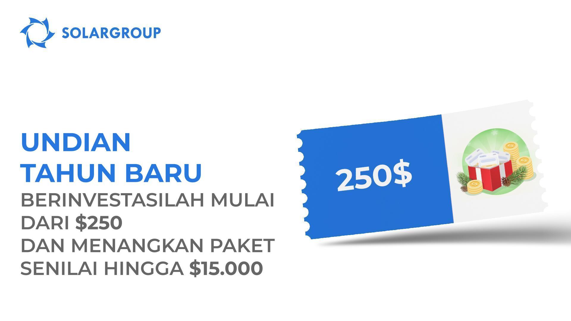 Undian Tahun Baru SOLARGROUP dengan total hadiah $25.000
