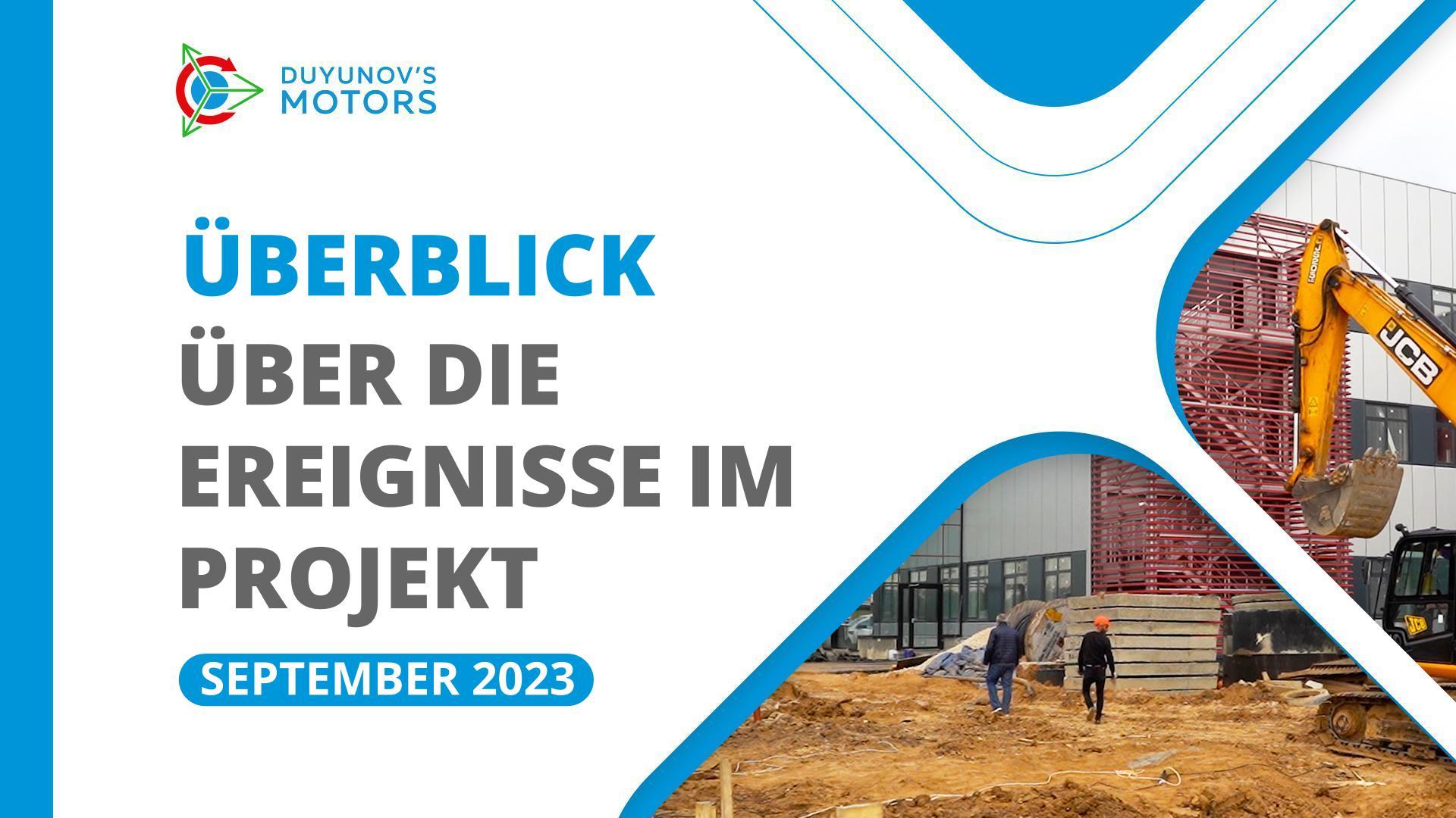 Die wichtigsten Ereignisse im Rahmen des Projekts im September