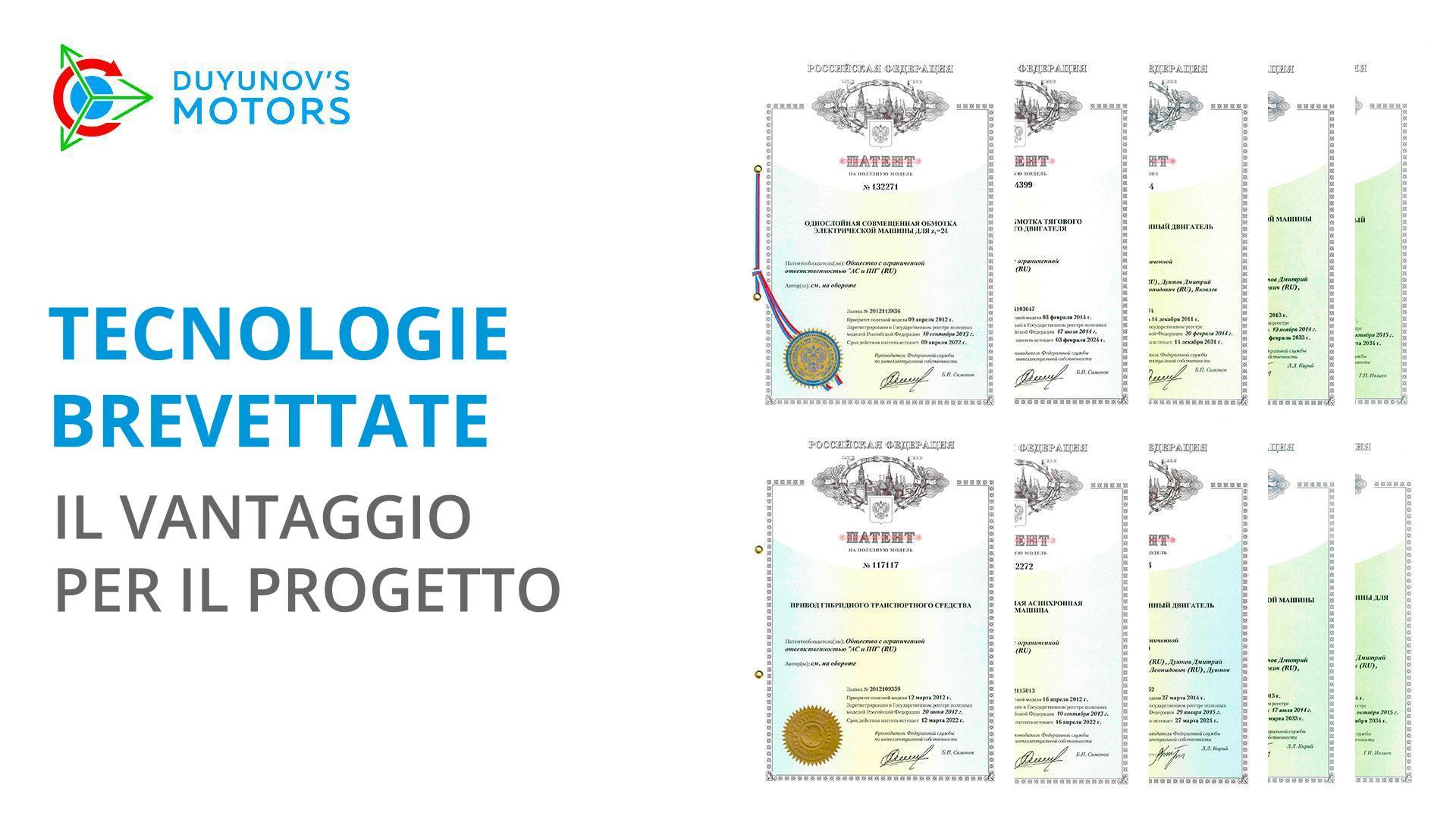 Tecnologie brevettate: il vantaggio per il progetto