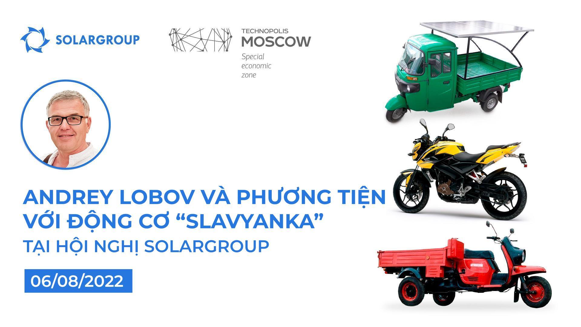 Andrey Lobov và phòng trưng bày phương tiện có động cơ "Slavyanka"