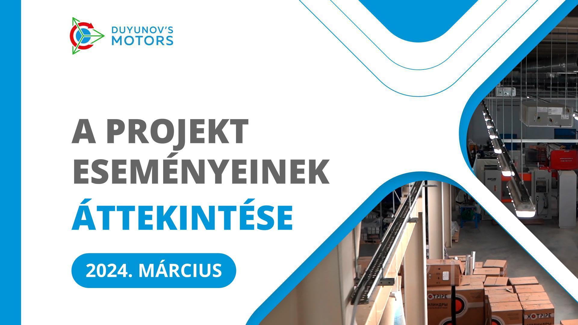 A projekt kulcsfontosságú eseményei márciusban