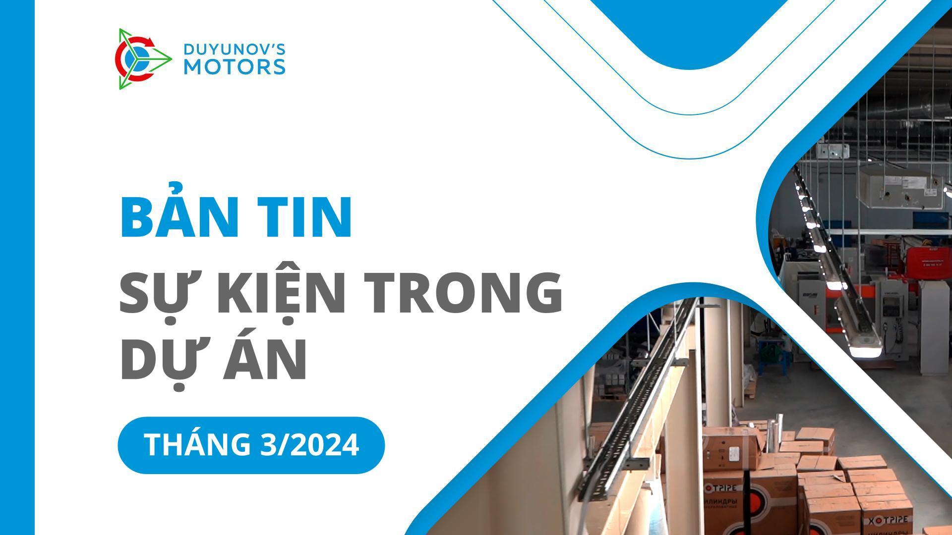 Các sự kiện chính của dự án trong tháng 3