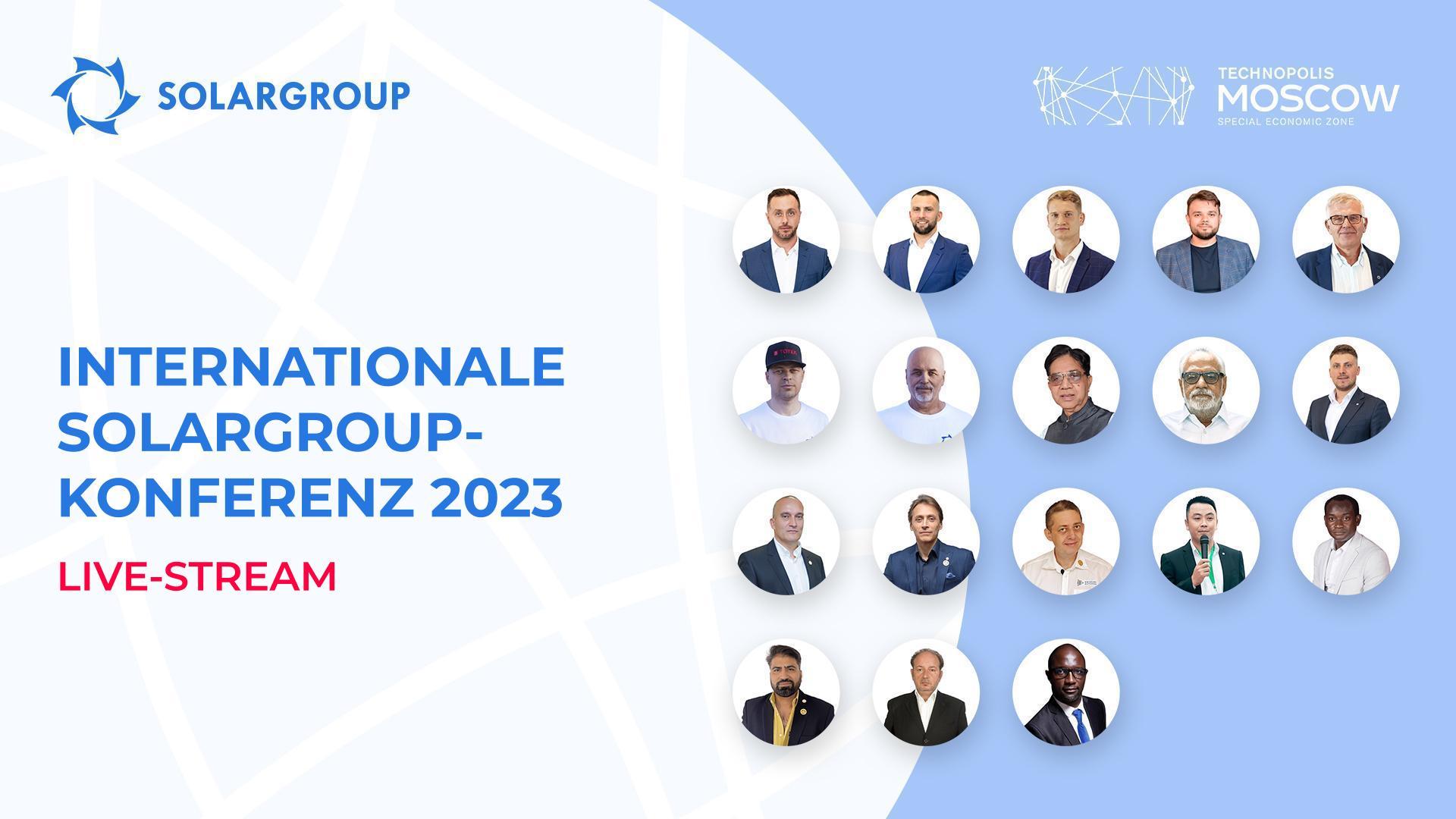 Internationale SOLARGROUP-Konferenz 2023 in Moskau | Live-Stream
