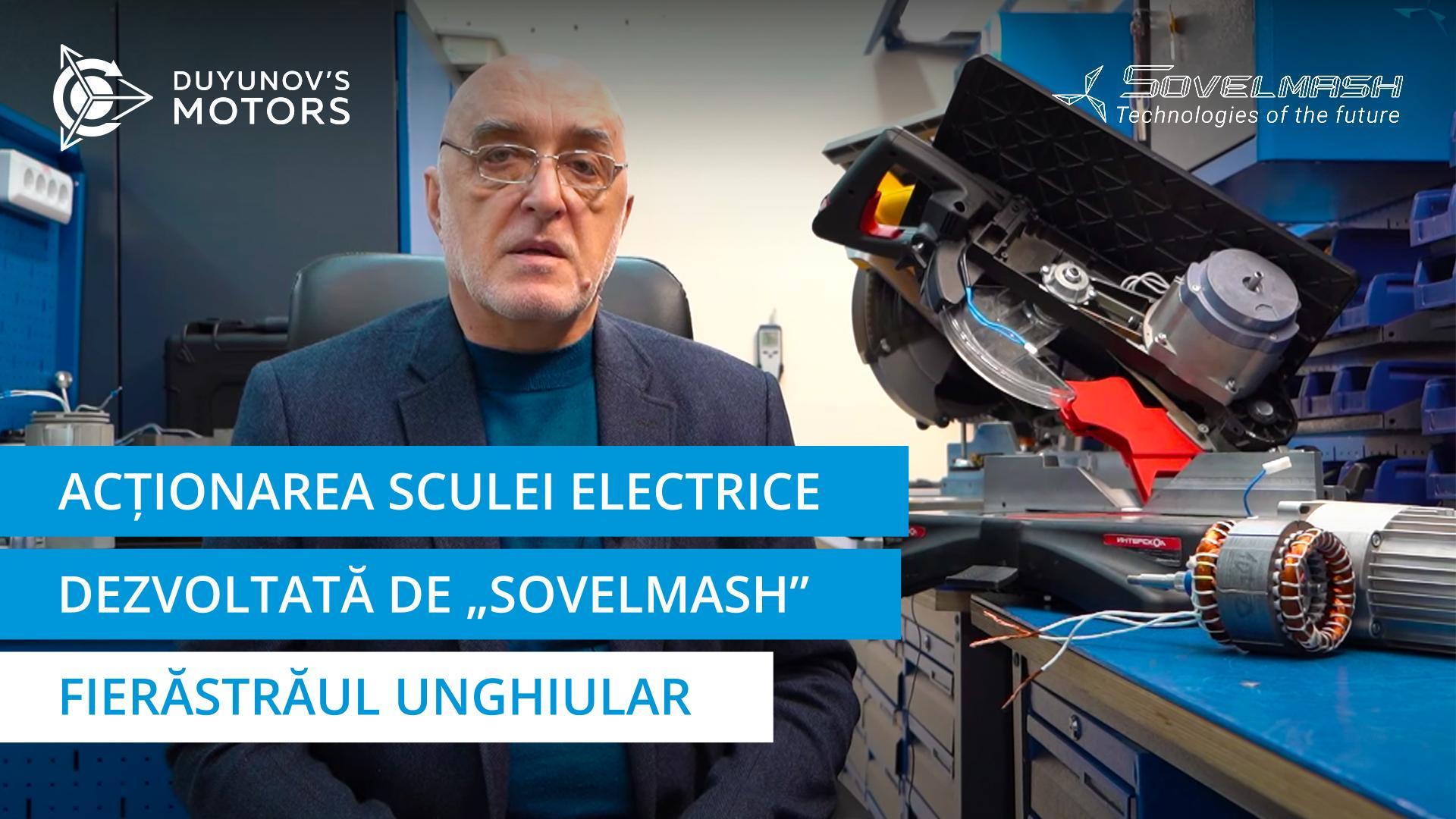 Acționarea sculei electrice dezvoltată de „Sovelmash”: fierăstrăul unghiular
