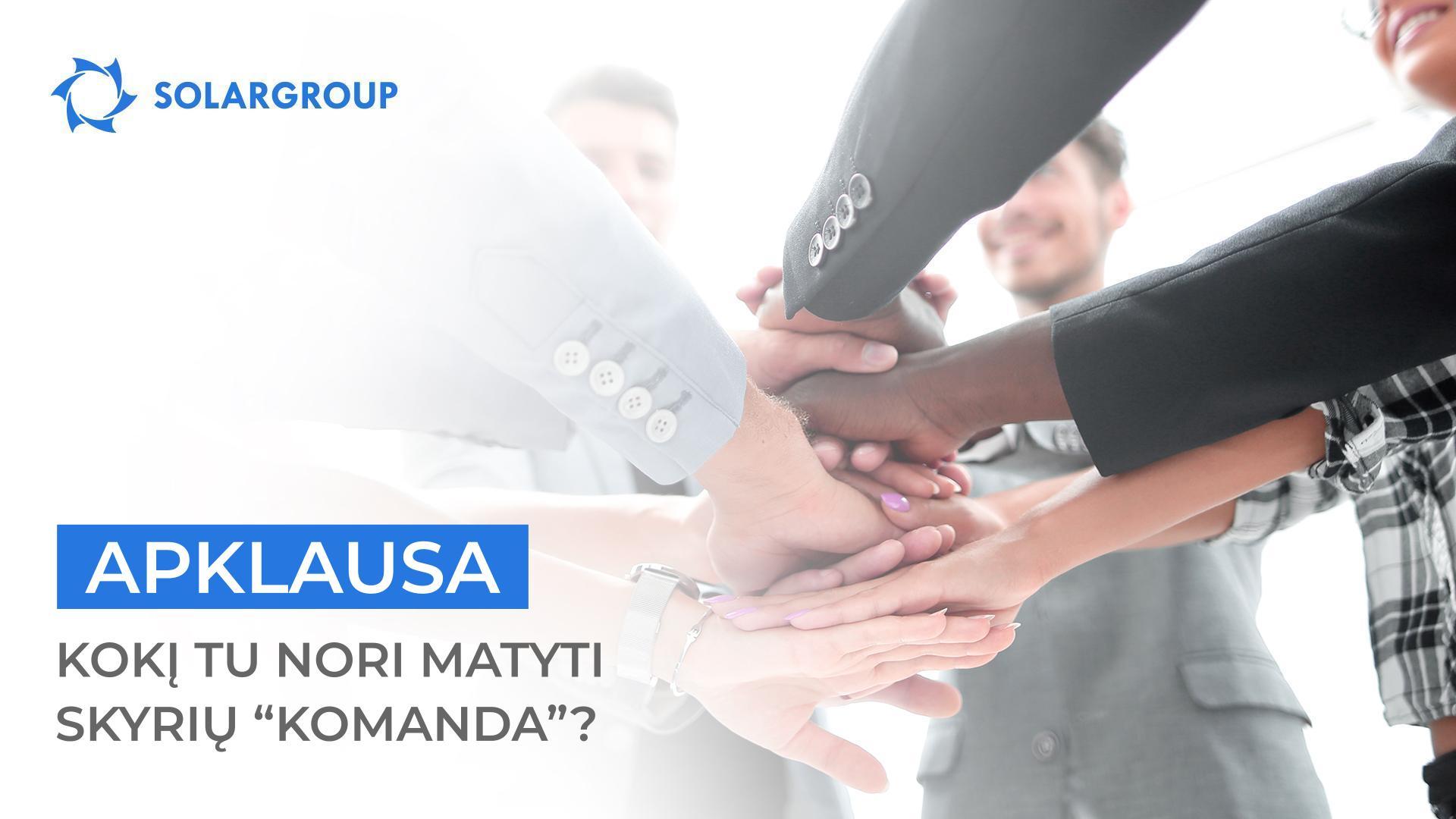 Kokį tu nori matyti skyrių „Komanda“? | Apklausa