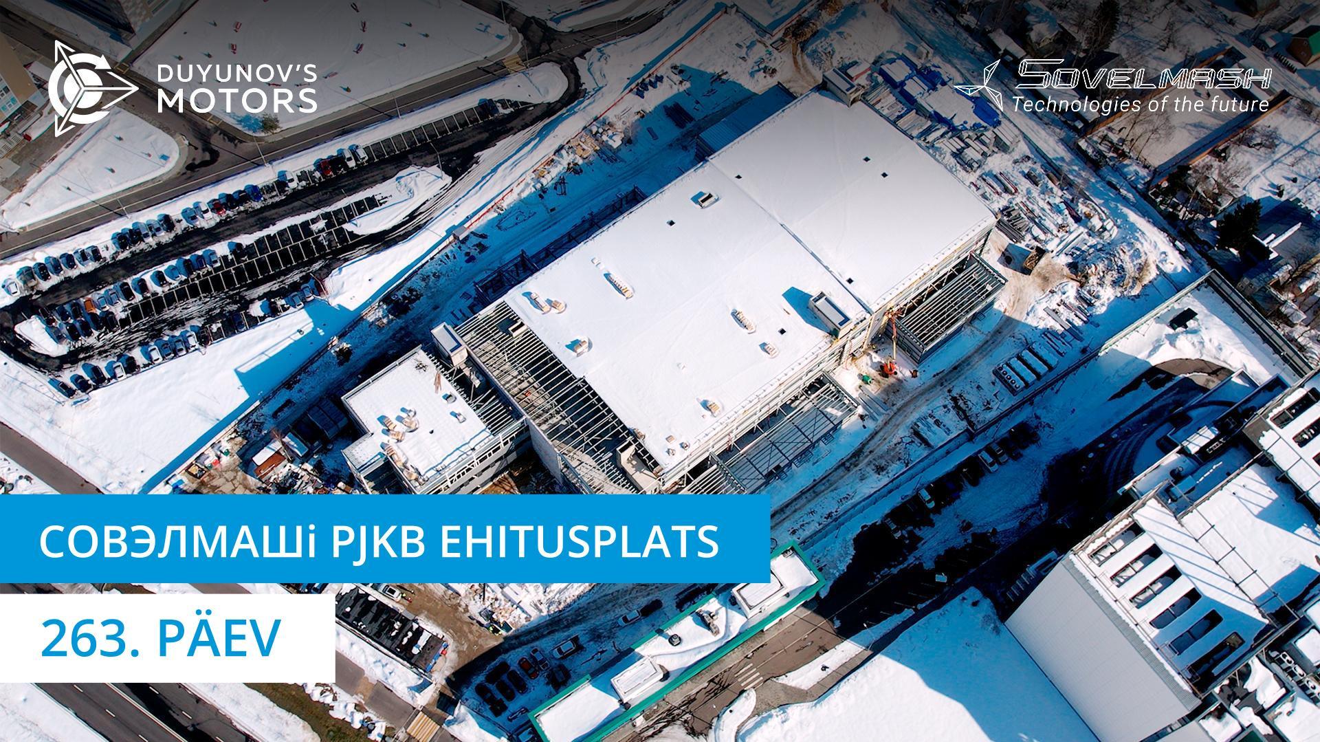 Совэлмашi PJKB ehitamine: tööde uus etapp — akende monteerimine
