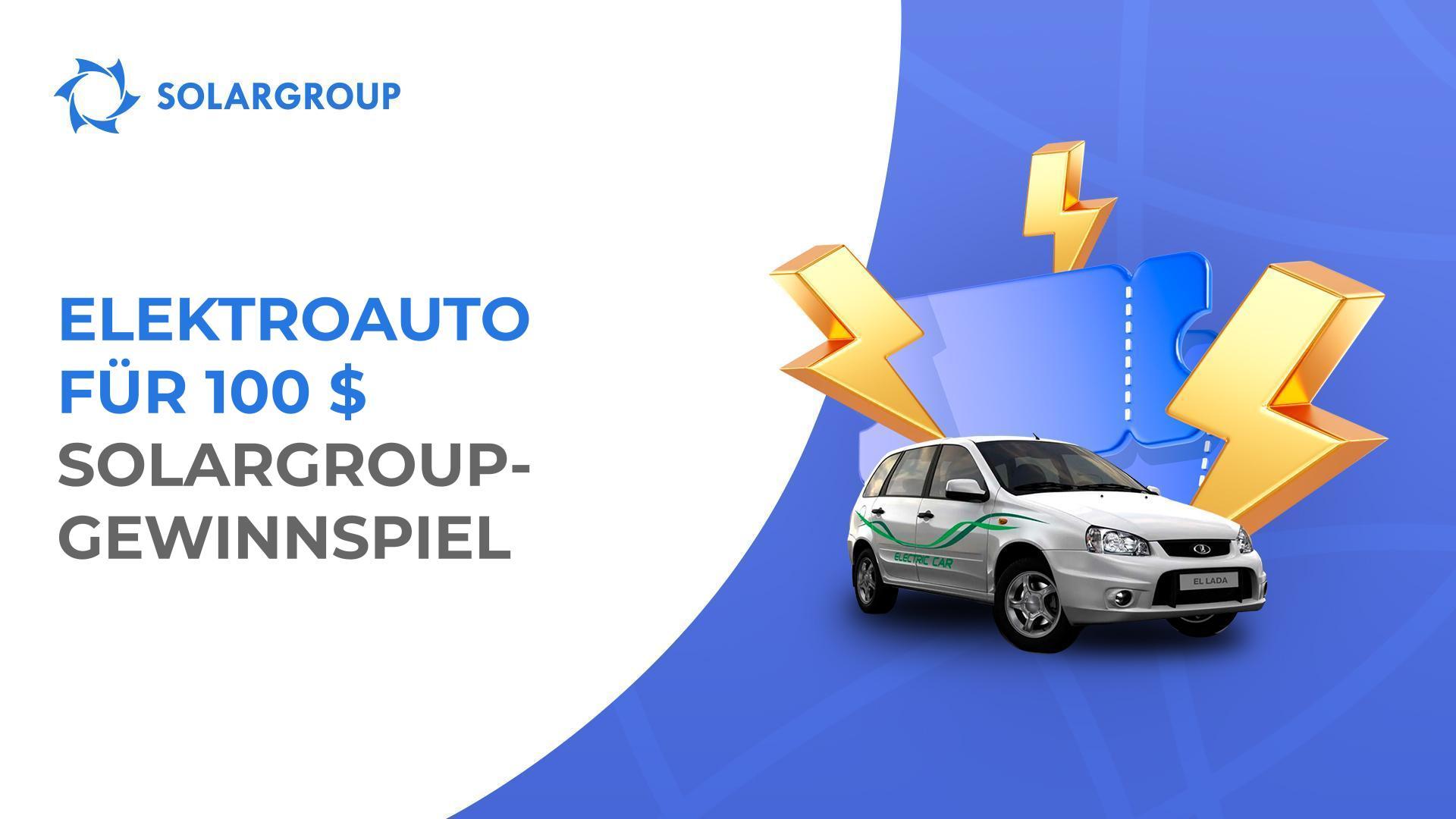 Wie kann man das Elektroauto bei der SOLARGROUP-Lotterie gewinnen?