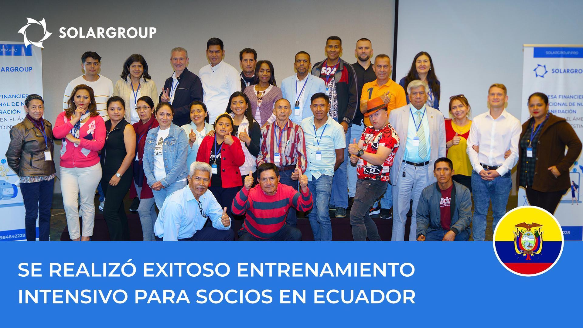 Se realizó exitoso entrenamiento intensivo para socios en Ecuador