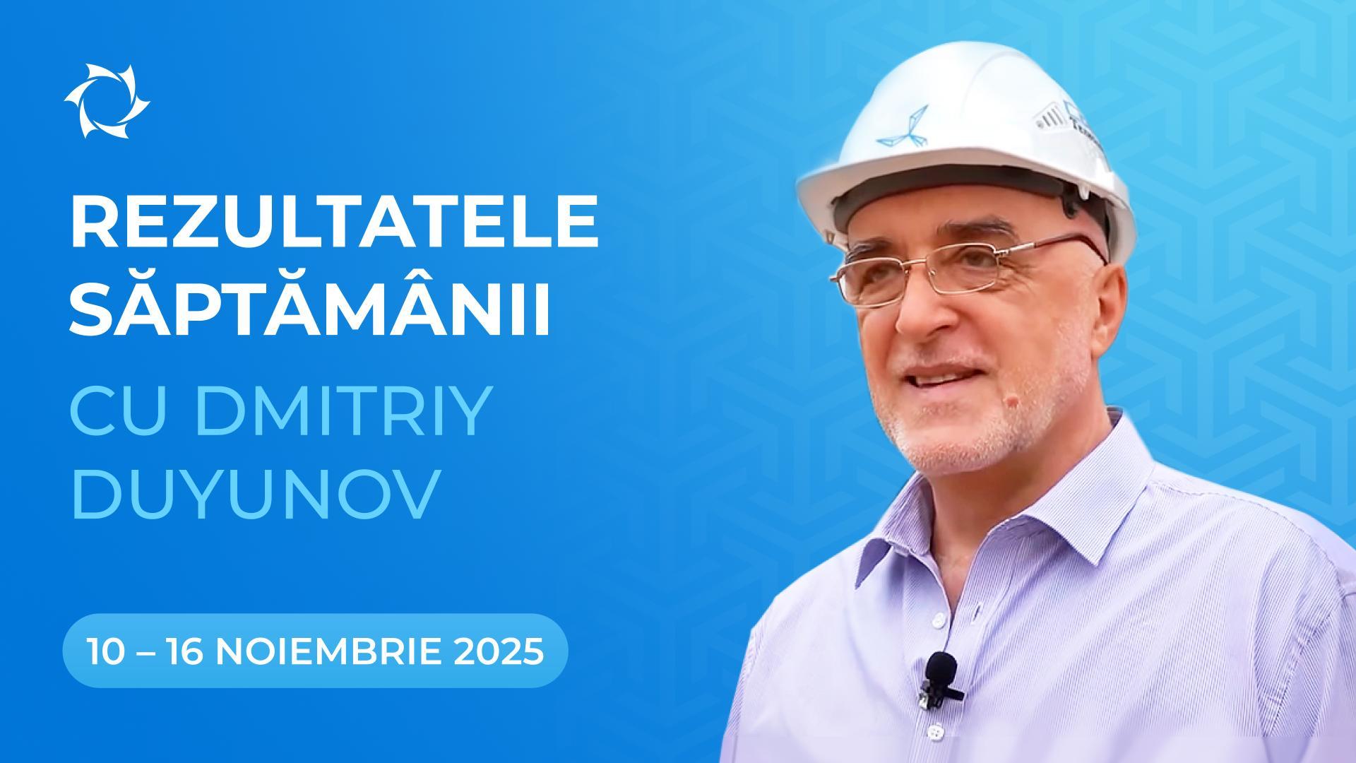 Bilanțul săptămânii în proiectul "Motoarele lui Duyunov"
