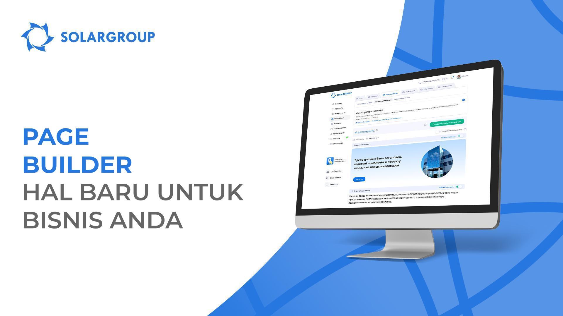 Page builder - hal baru untuk bisnis Anda