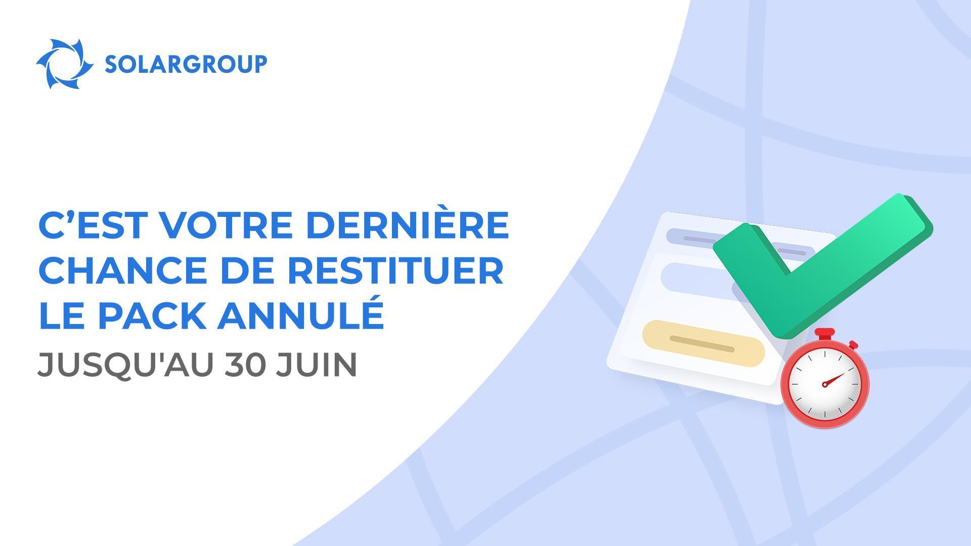 La possibilité de restituer les packs annulés datant de 2019 sera bientôt supprimée