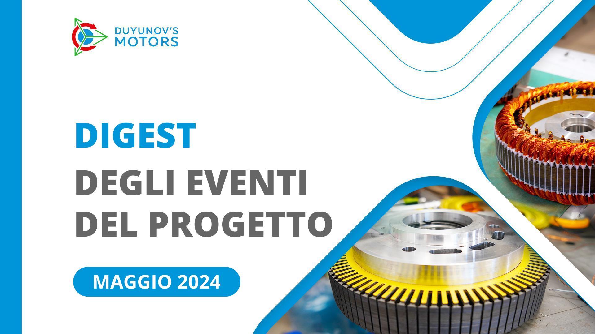 Eventi chiave del progetto a maggio