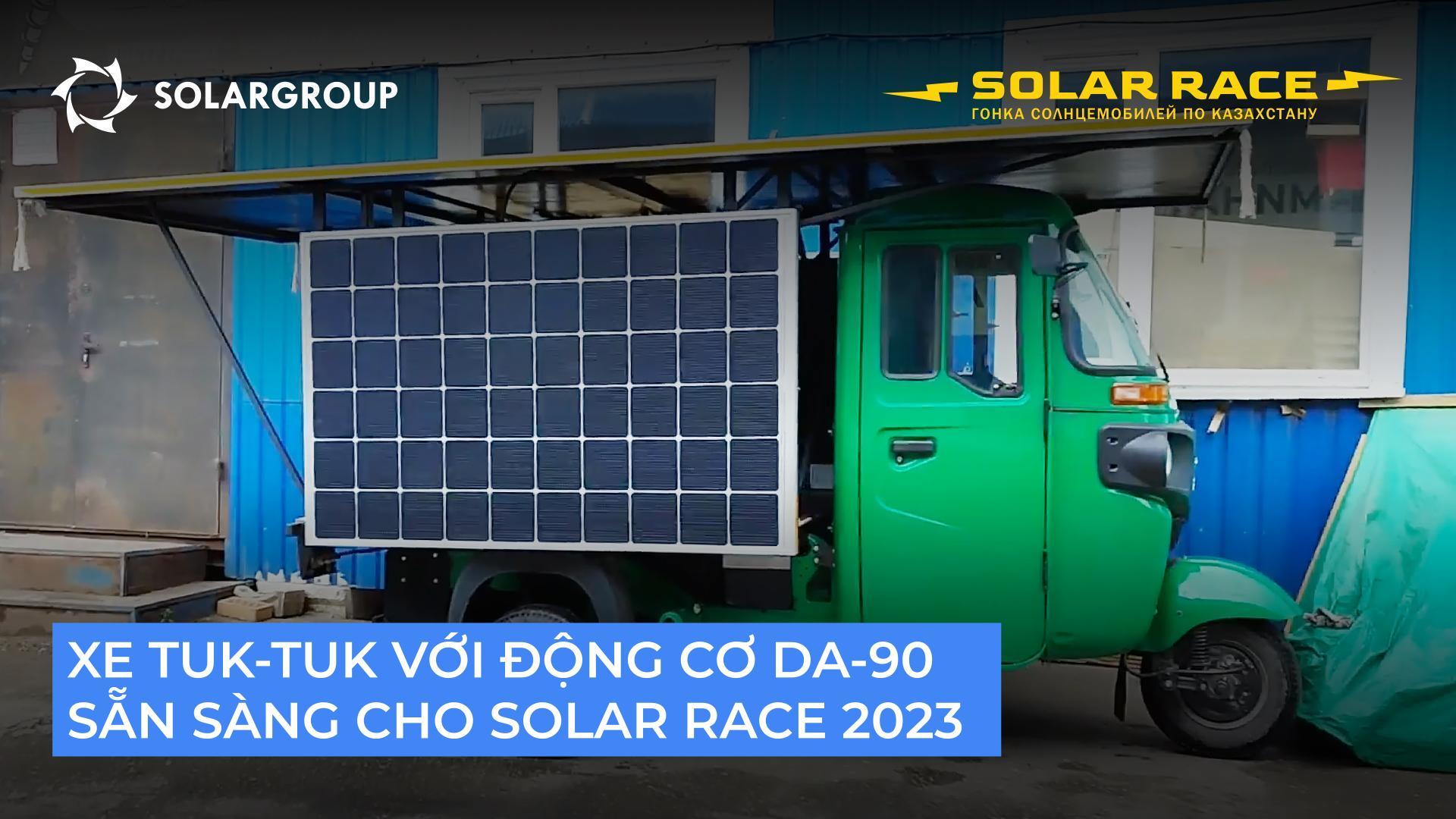 Xe tuk-tuk chạy bằng "Slavyanka" tham gia Solar Race 2023