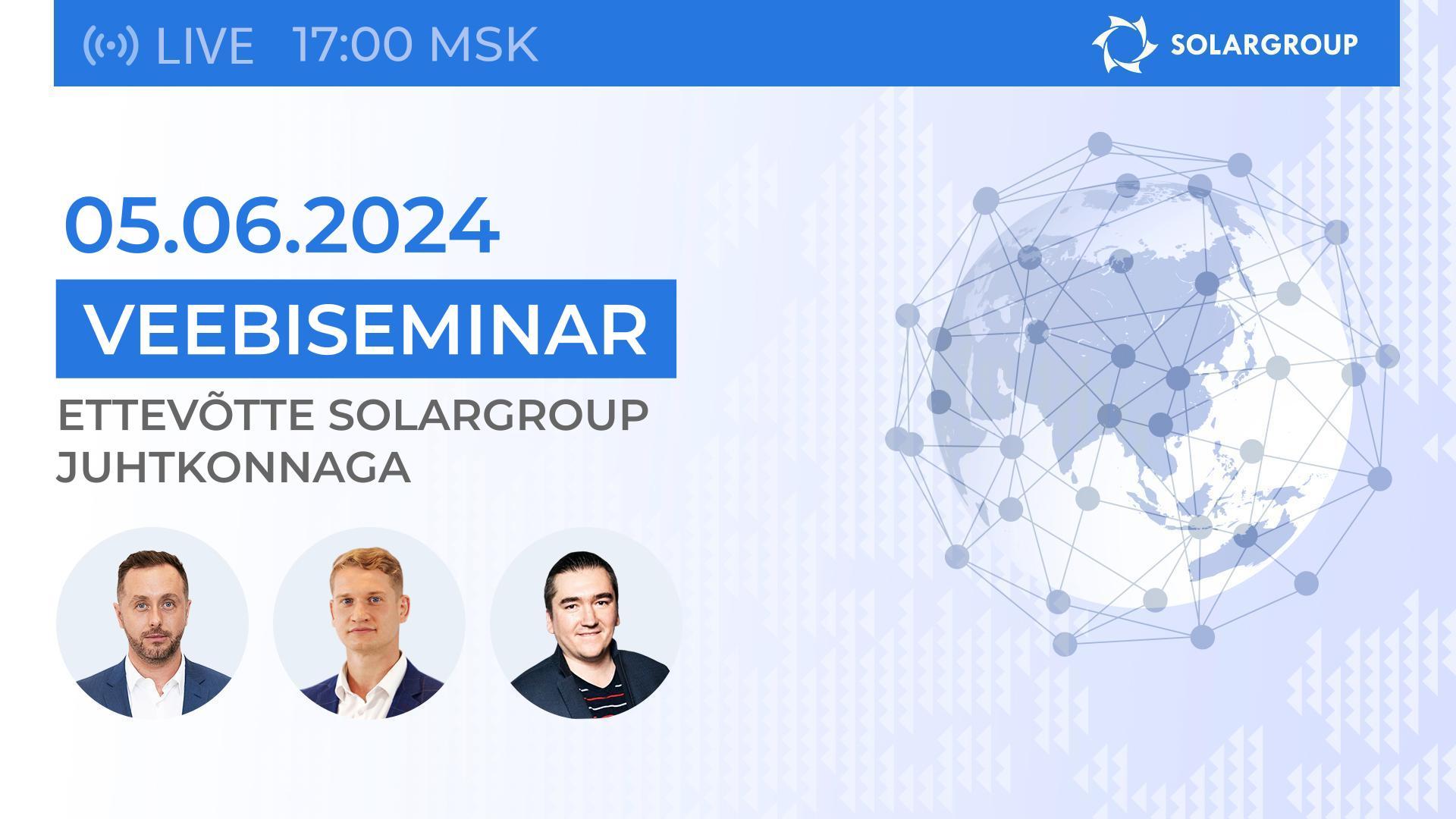 SOLARGROUPi asutajaliikmete värskendused ja vastused teie päringutele
