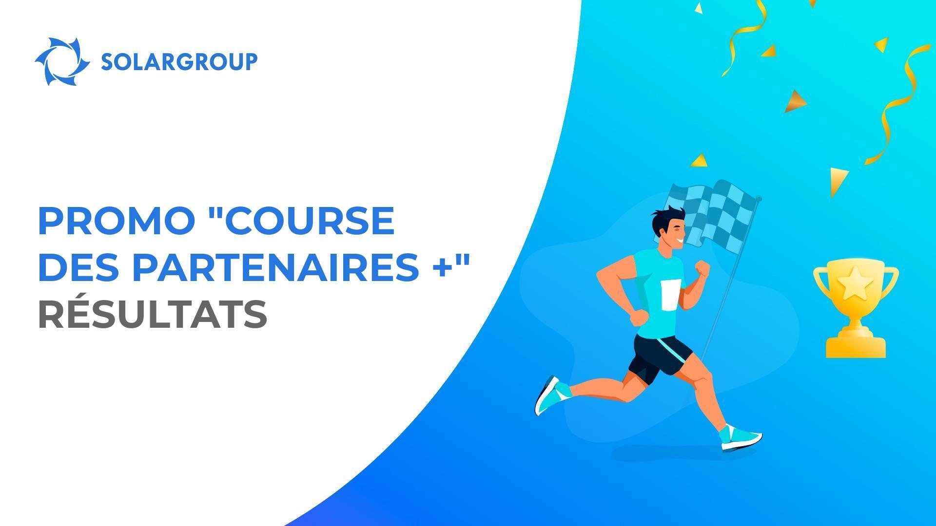 Résumé des résultats de la "Course des partenaires +"