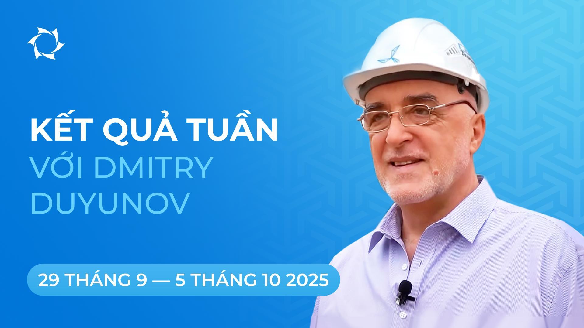 Tổng kết tuần của dự án «Động cơ Duyunov»