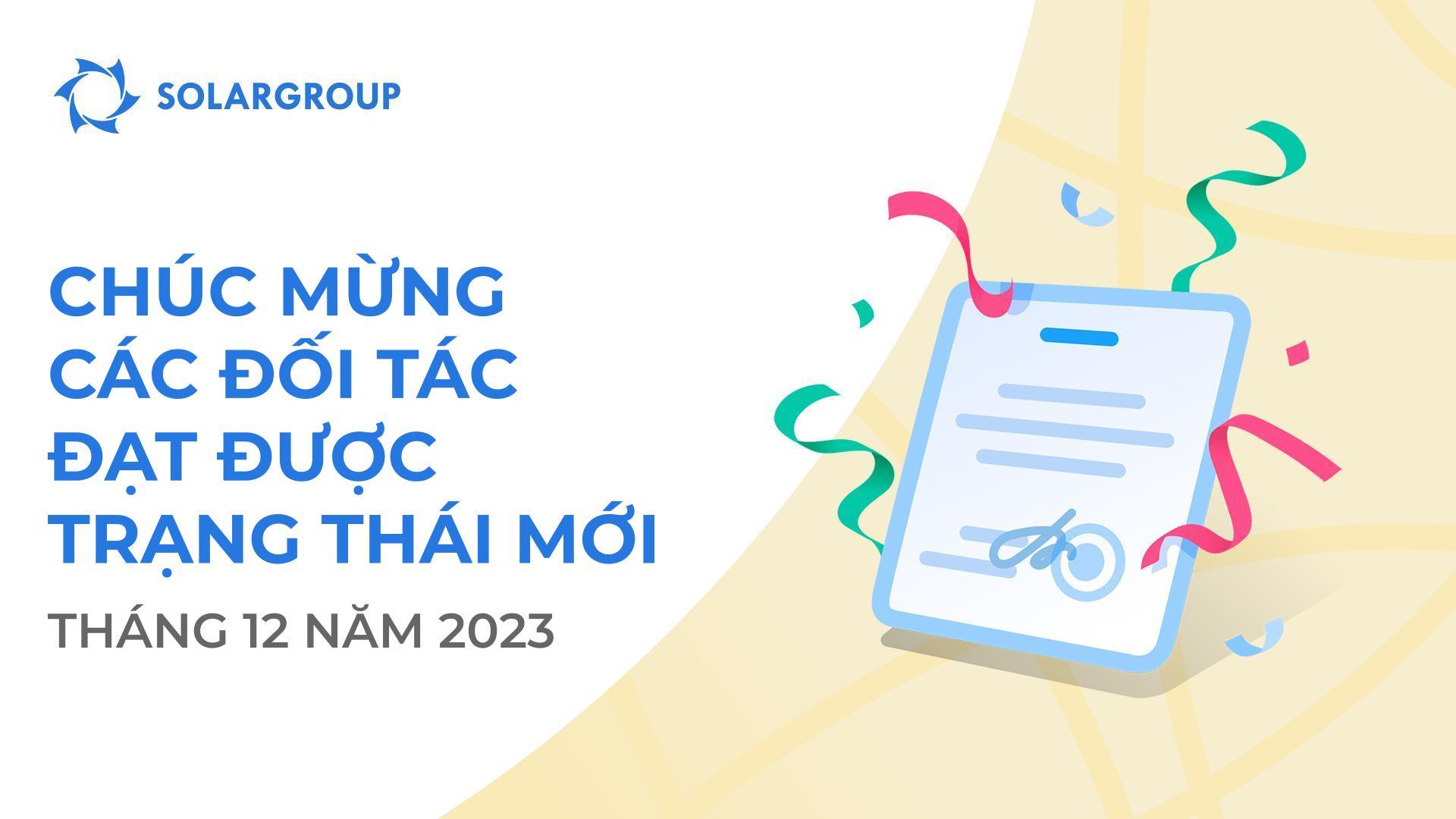 Chúng tôi xin chào mừng các đối tác lên trạng thái mới!