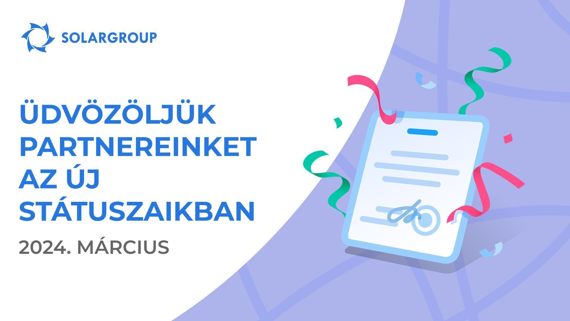 Üdvözöljük partnereinket az új státuszaikban!👏