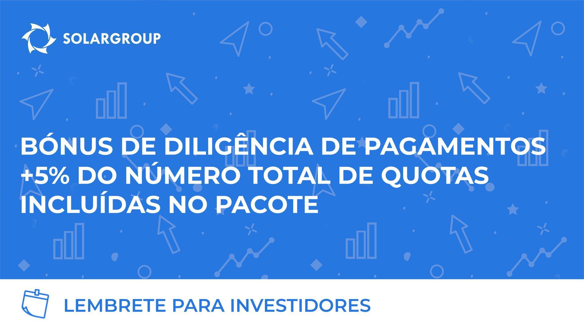 Receba +5% das quotas pela liquidação atempada do seu plano de pagamento em prestações