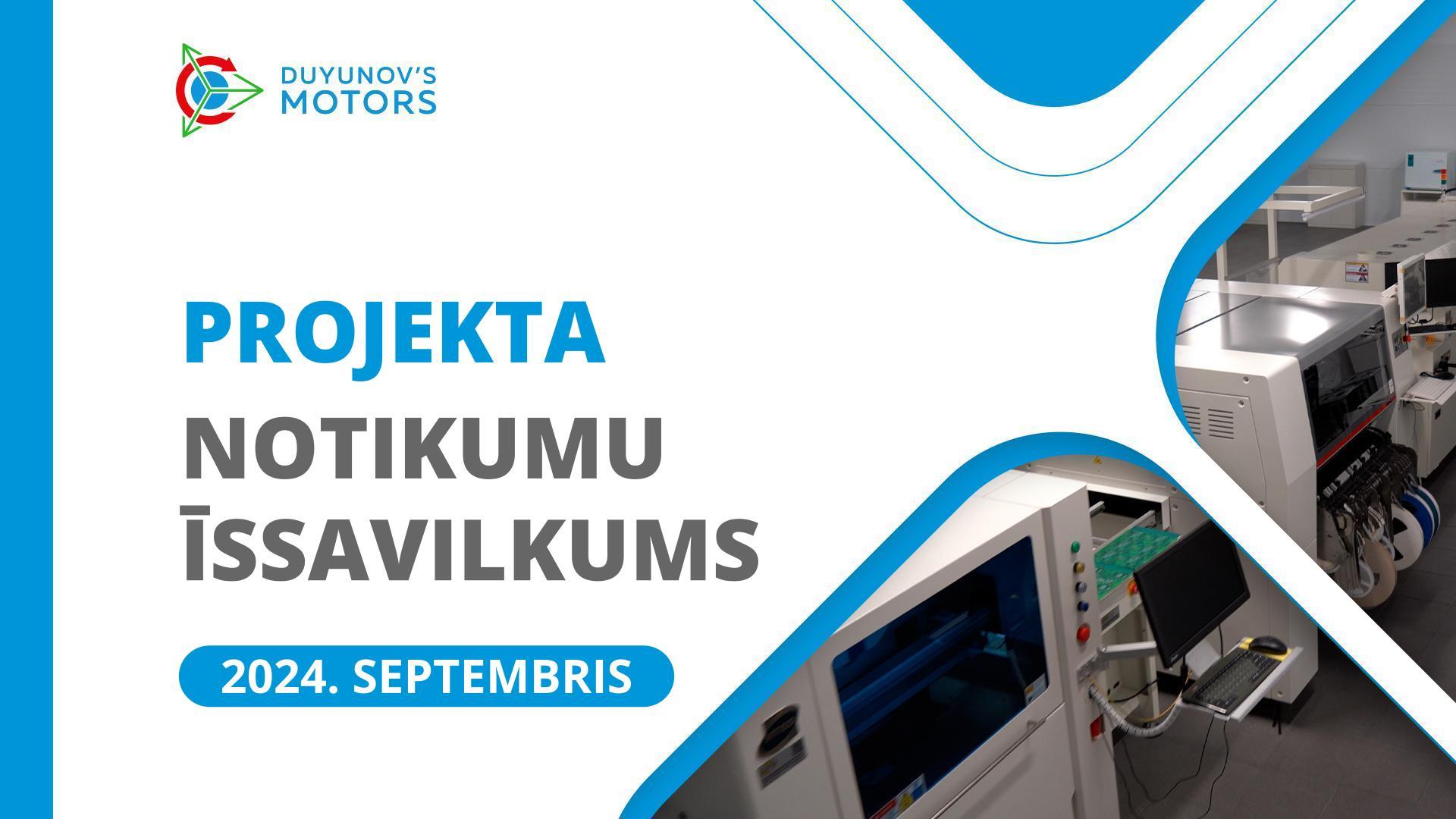 Projekta galvenie notikumi septembrī