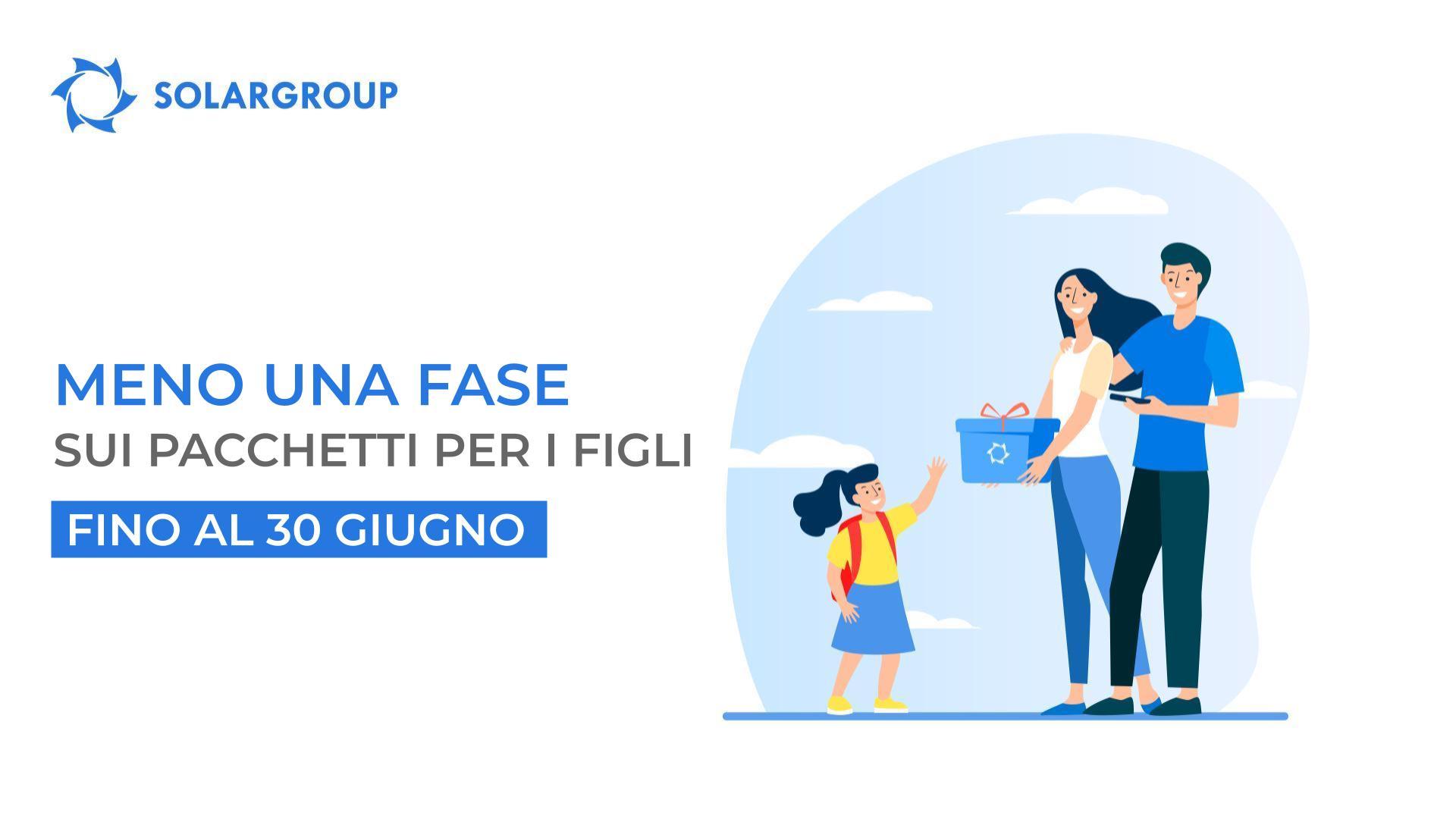 Nuova promozione per i pacchetti per i figli: meno una fase